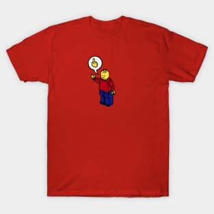 LEGO MIDDLE FINGER FUNNY MEME T-Shirt